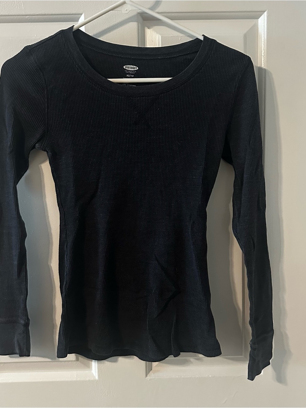 Old Navy Long-Sleeve Ribbed Tee - Dark Grey